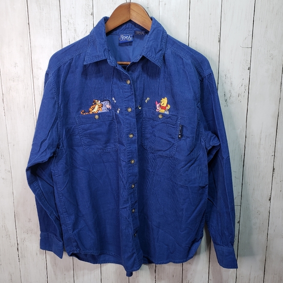 Disney Tops - Vintage Disney Pooh Tigger Eeyore Women's Corduroy